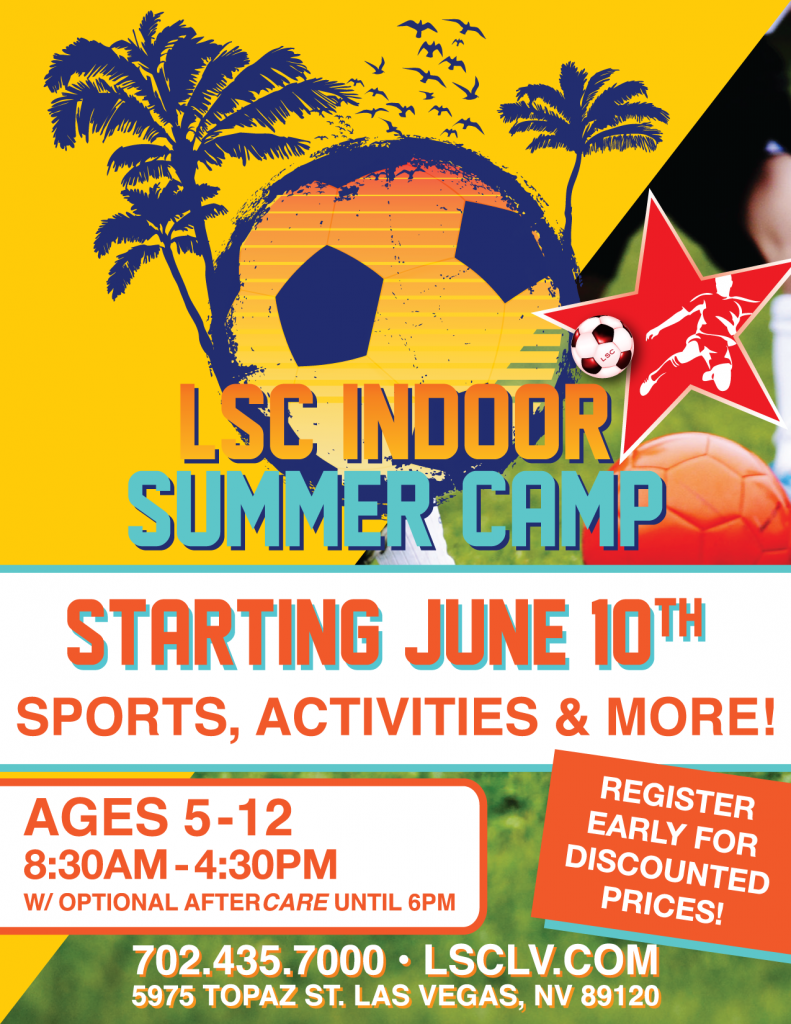 INDOOR Summer Camps Begin at Longevity Sports Center - Las Vegas  @ Longevity Sports Center | Las Vegas | Nevada | United States