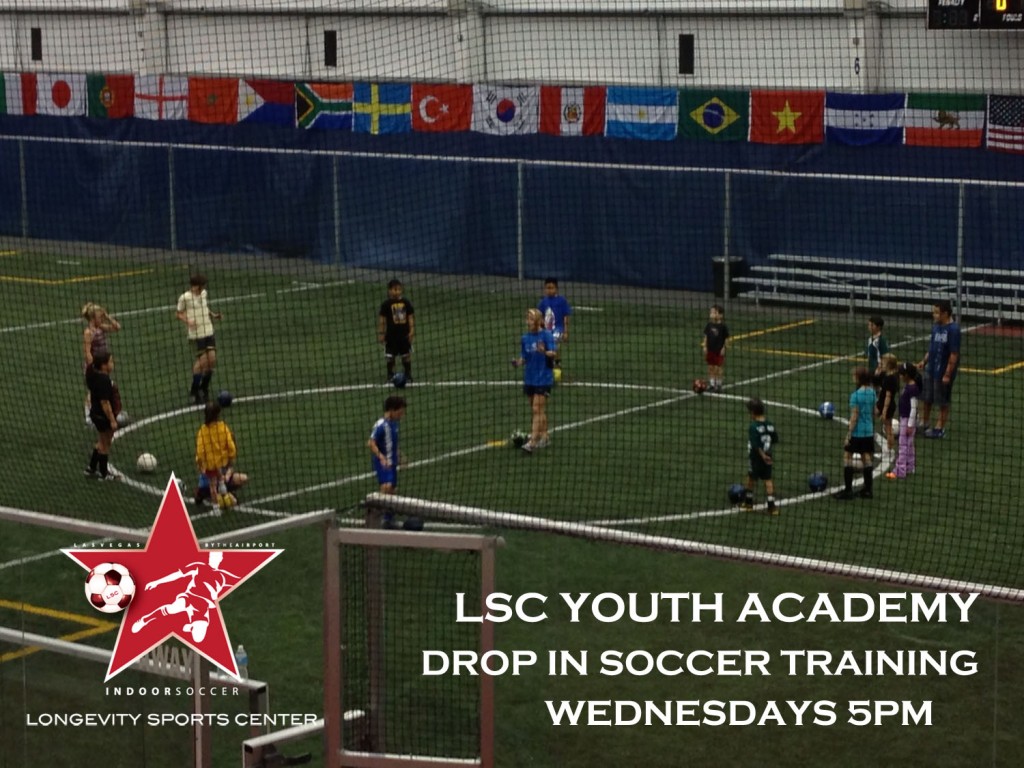 LSC Youth Academy - Drop in INDOOR Soccer practice for kids 6-14 years  @ Longevity Sports Center | Las Vegas | Nevada | United States